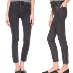 Madewell High Riser Skinny Jeans faded black 29